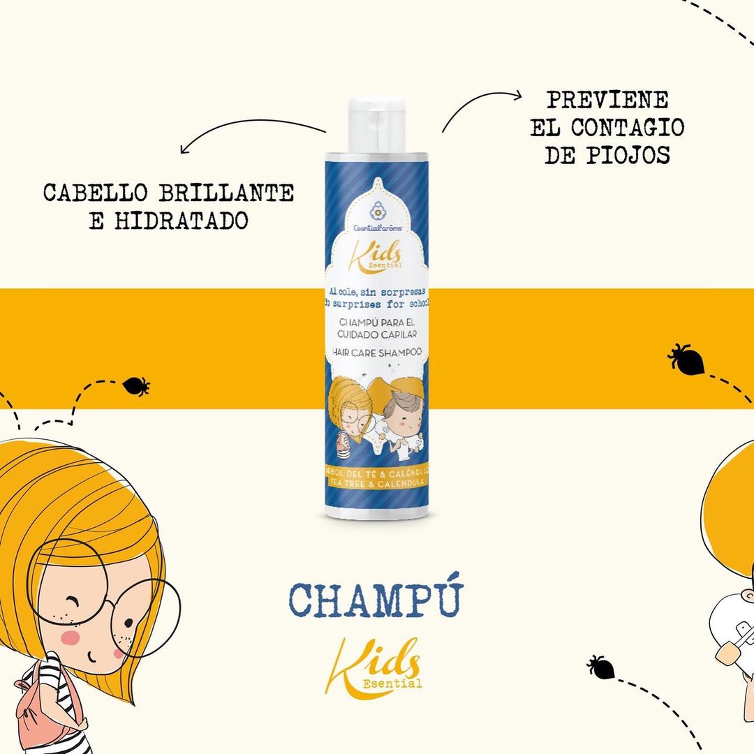 Champú Antipiojos "Al Cole Sin Sorpresas" Esential Aroms