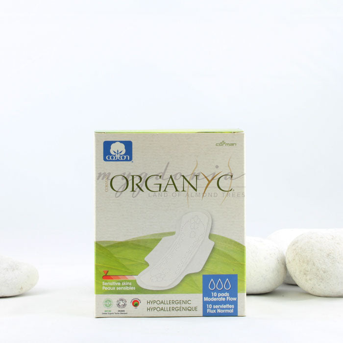 Compresas postparto primeros días 100 % algodón organico Organyc 12 Uds en  Planeta Huerto
