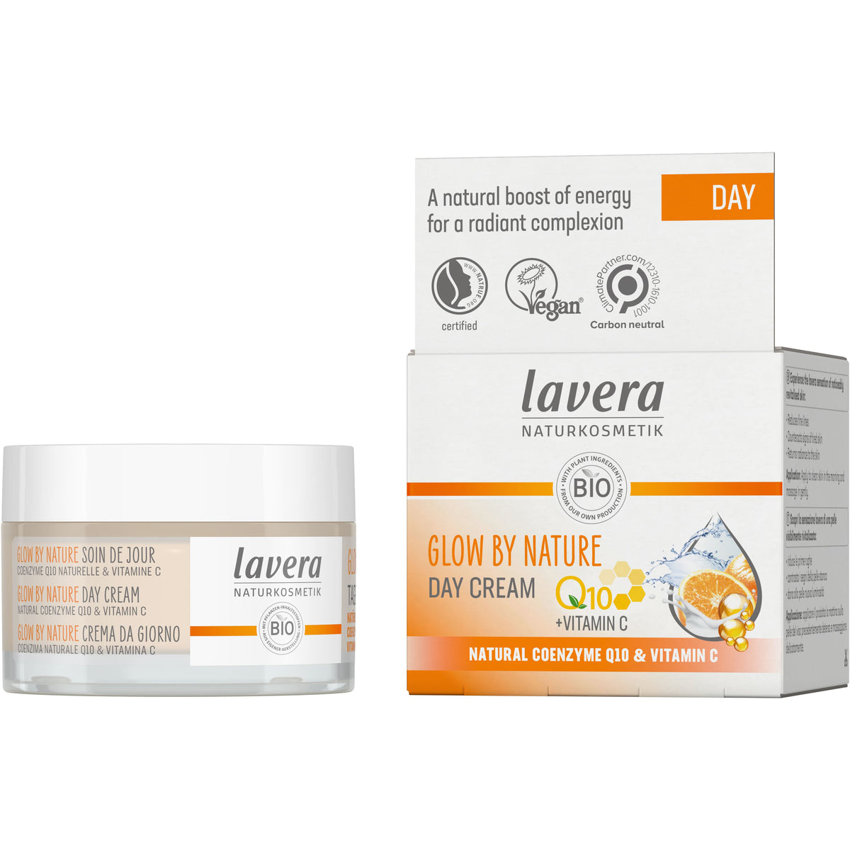 Crema de Día Q10 Vit C Glow by Nature Lavera