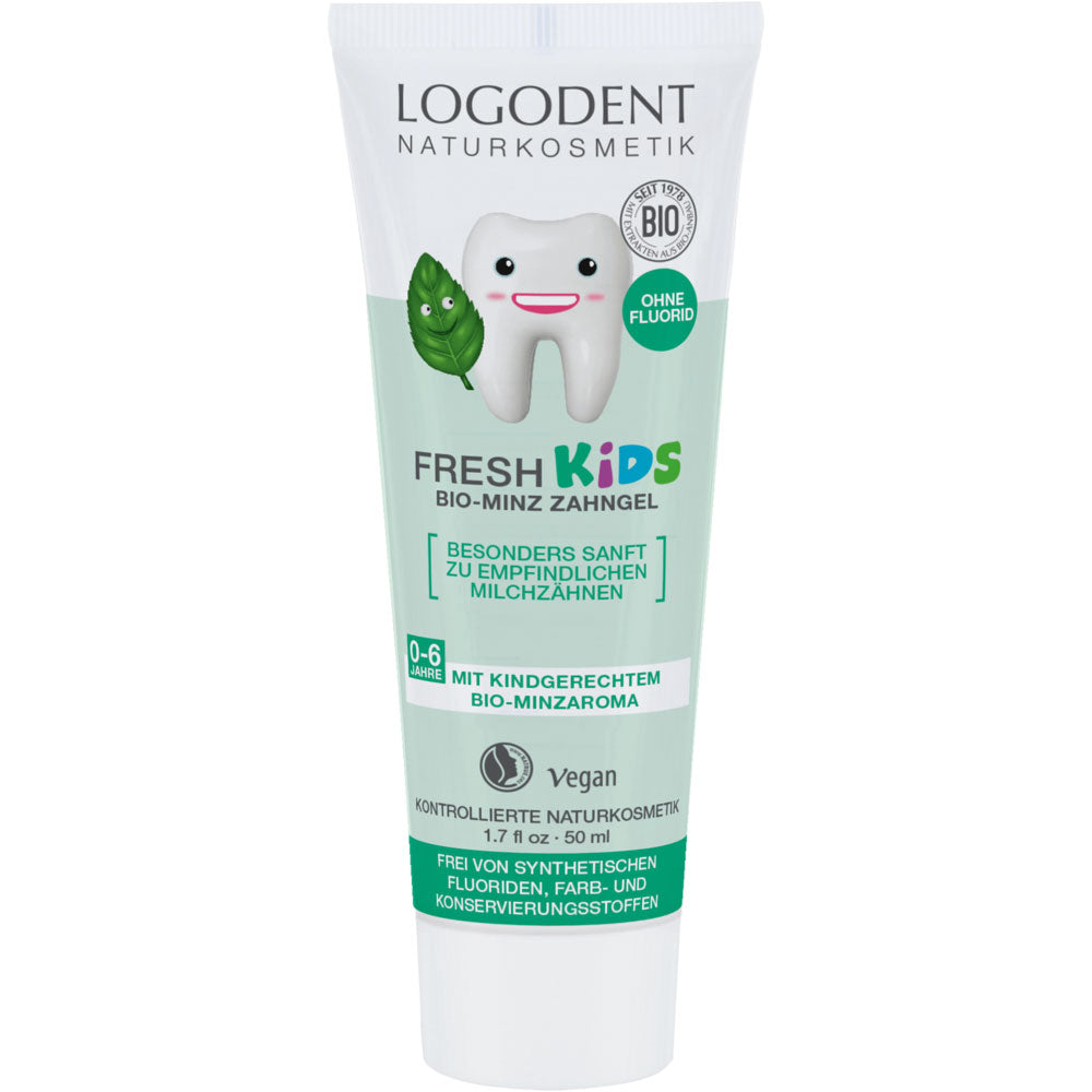 Dentífrico Niños Menta Sin Fluor Logona