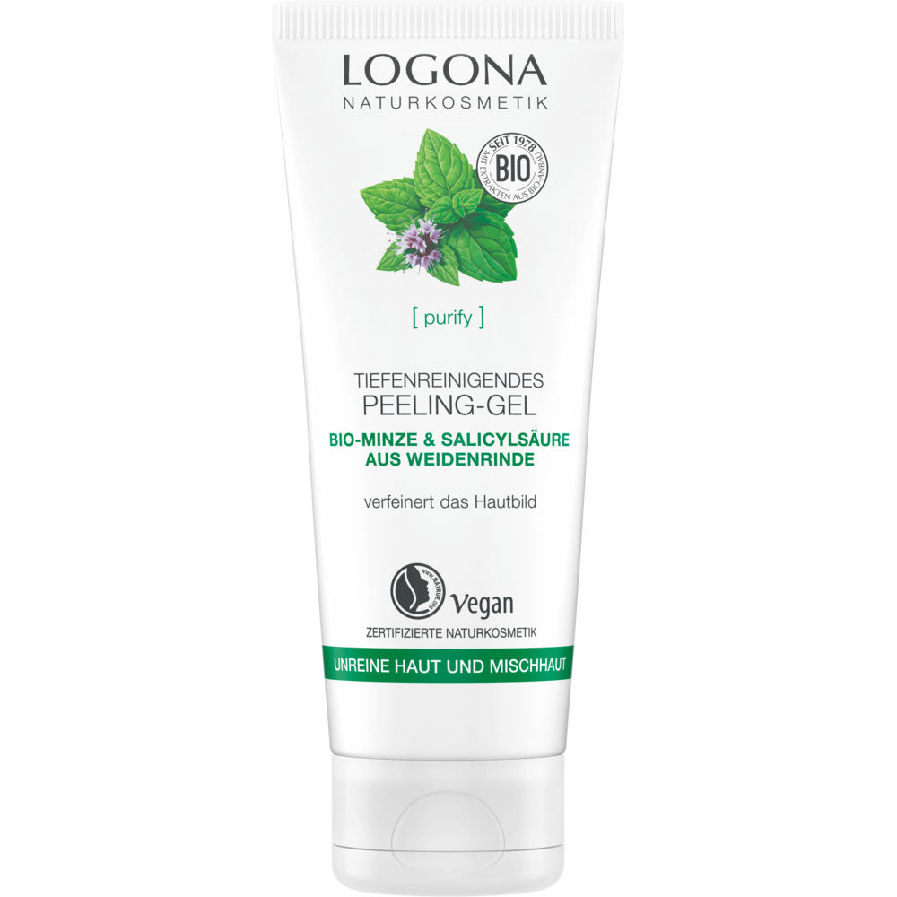 Gel Peeling Limpieza Profunda Menta & Ácido Salicilico Logona