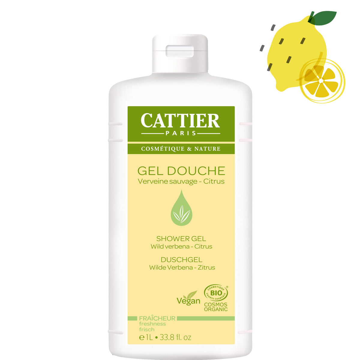Gel de Ducha Verbena y Citrus Cattier