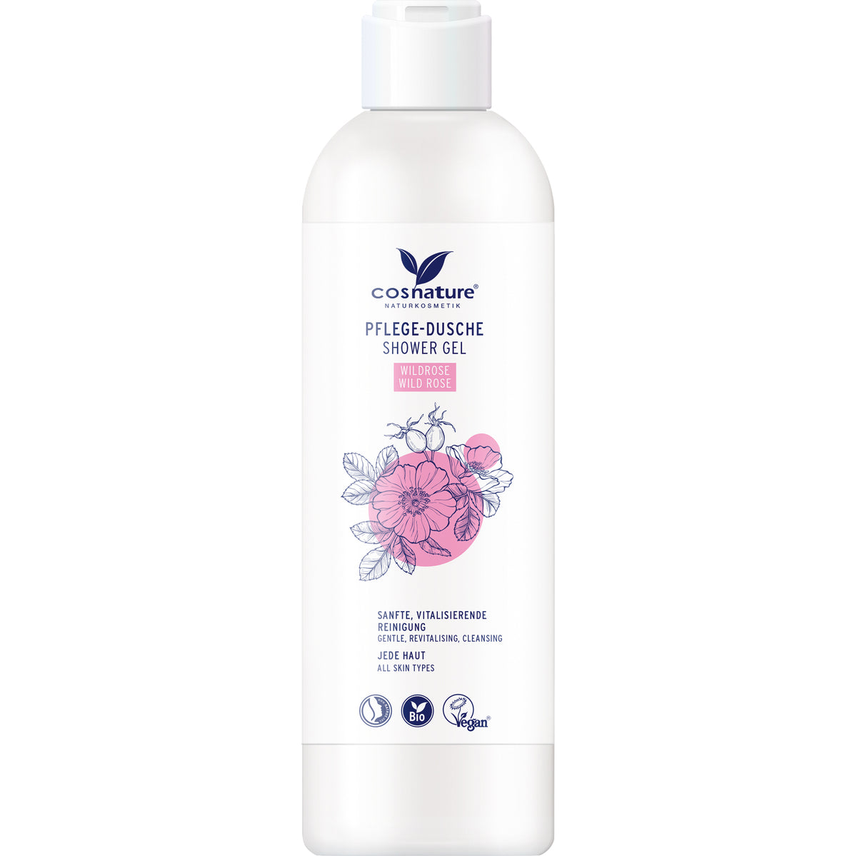 Gel de Ducha Rosa Salvaje Bio Cosnature