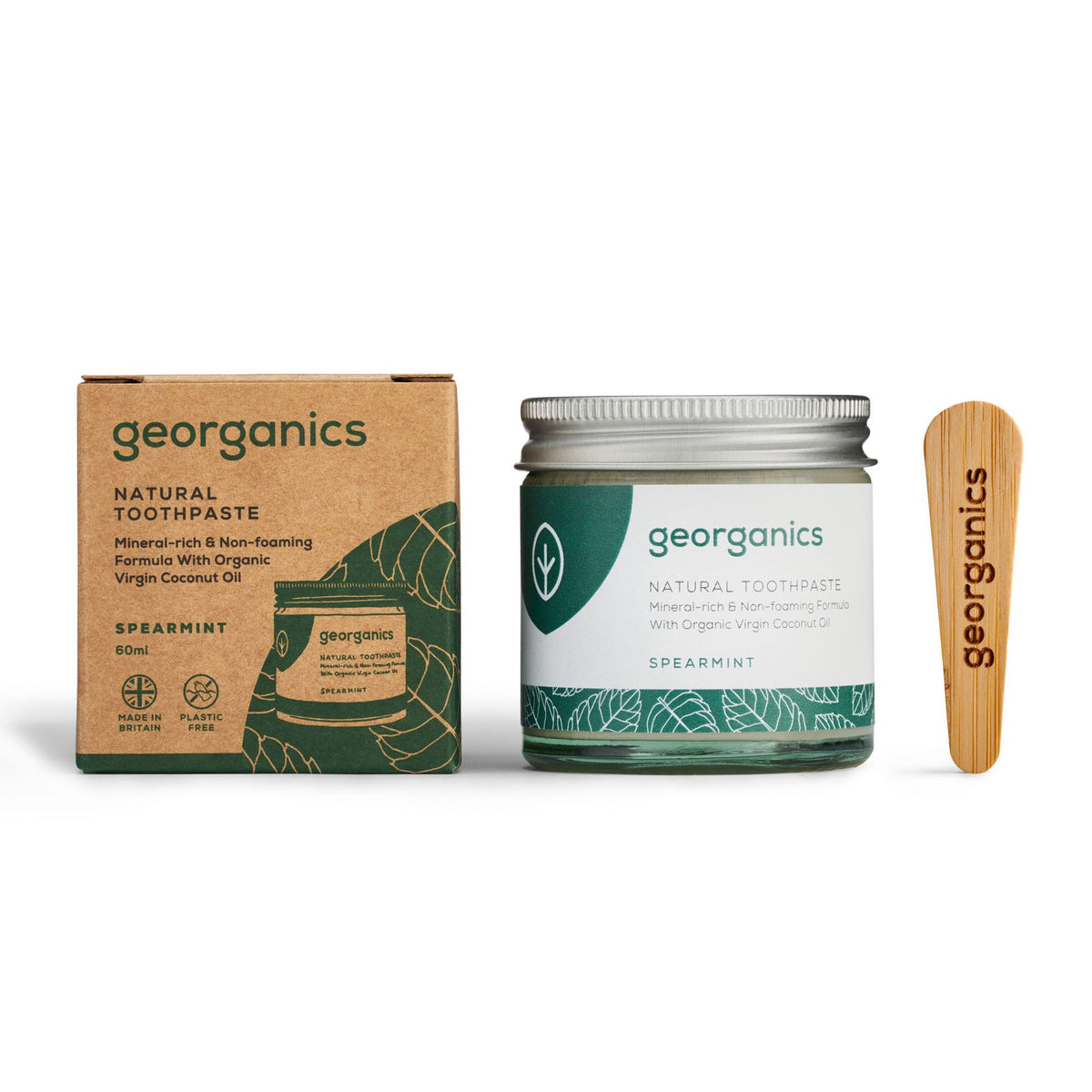 Dentífrico Natural con Aceite de Coco - Menta Georganics