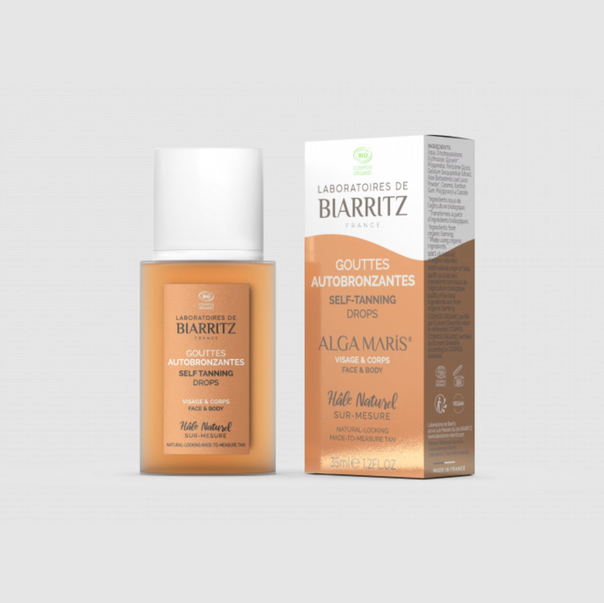Gotas Autobronceadoras Cara y Cuerpo Laboratoires Biarritz