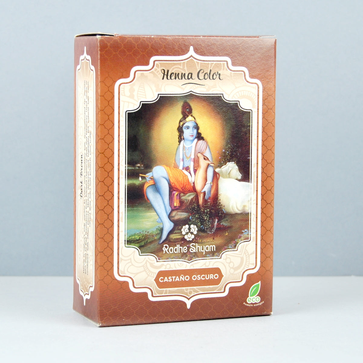 Henna Color Castaño Oscuro en Polvo Eco Radhe Shyam