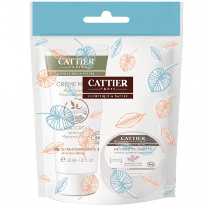 Kit Nutritivo Bio: Bálsamo con Karité y Crema de Manos Cattier