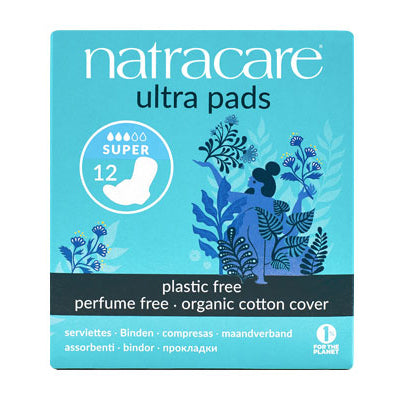 Compresas Ecológicas Ultra Súper con Alas Natracare