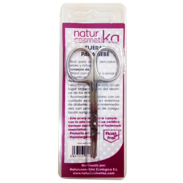 Tijeras para Uñas de Bebé de Acero Inoxidable Naturcosmetika