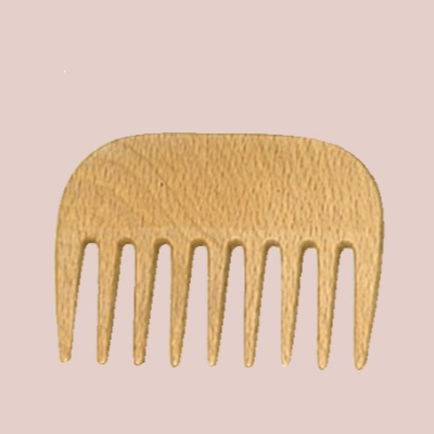 Peine de Madera para Cabello Rizado Redecker 10,5 cm