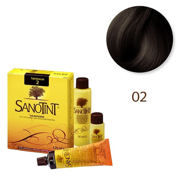 Tinte Vegetal 02 Marrón Oscuro Classic Sanotint