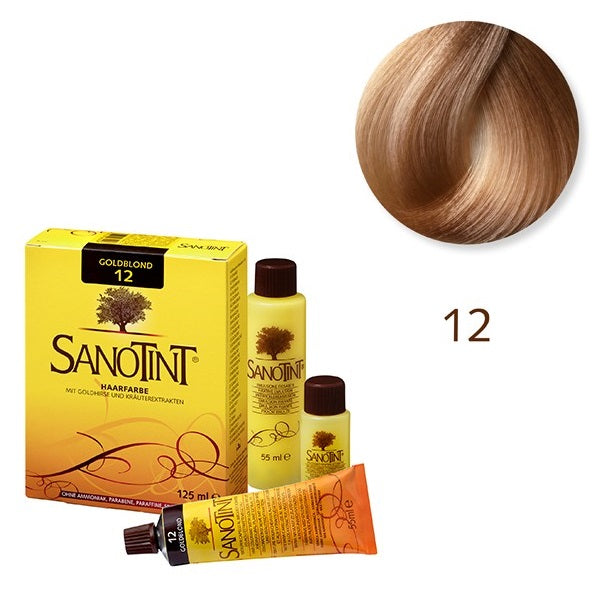 Tinte Vegetal 12 Rubio Dorado Classic Sanotint