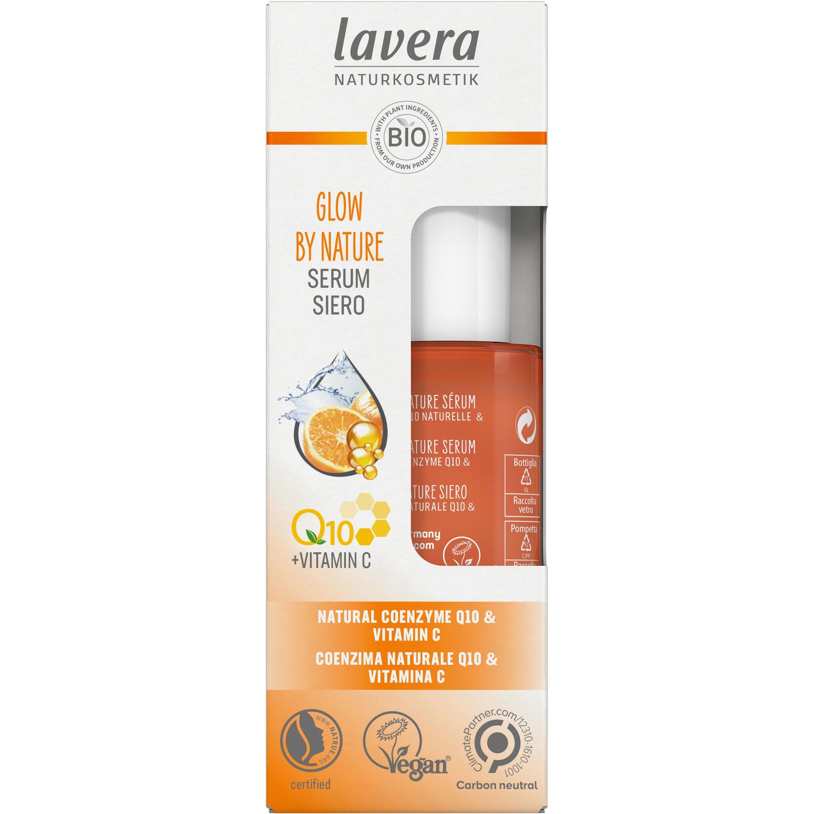 Sérum Facial con Vitamina C y CoQ10 Glow Lavera