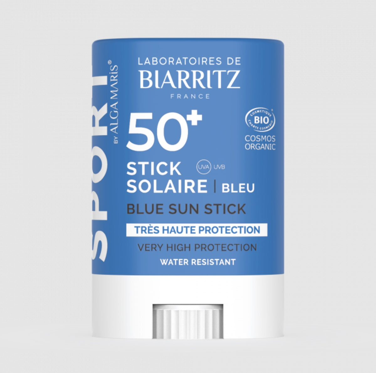 Stick Solar Natural SPF 50+ Color Azul Laboratoires Biarritz