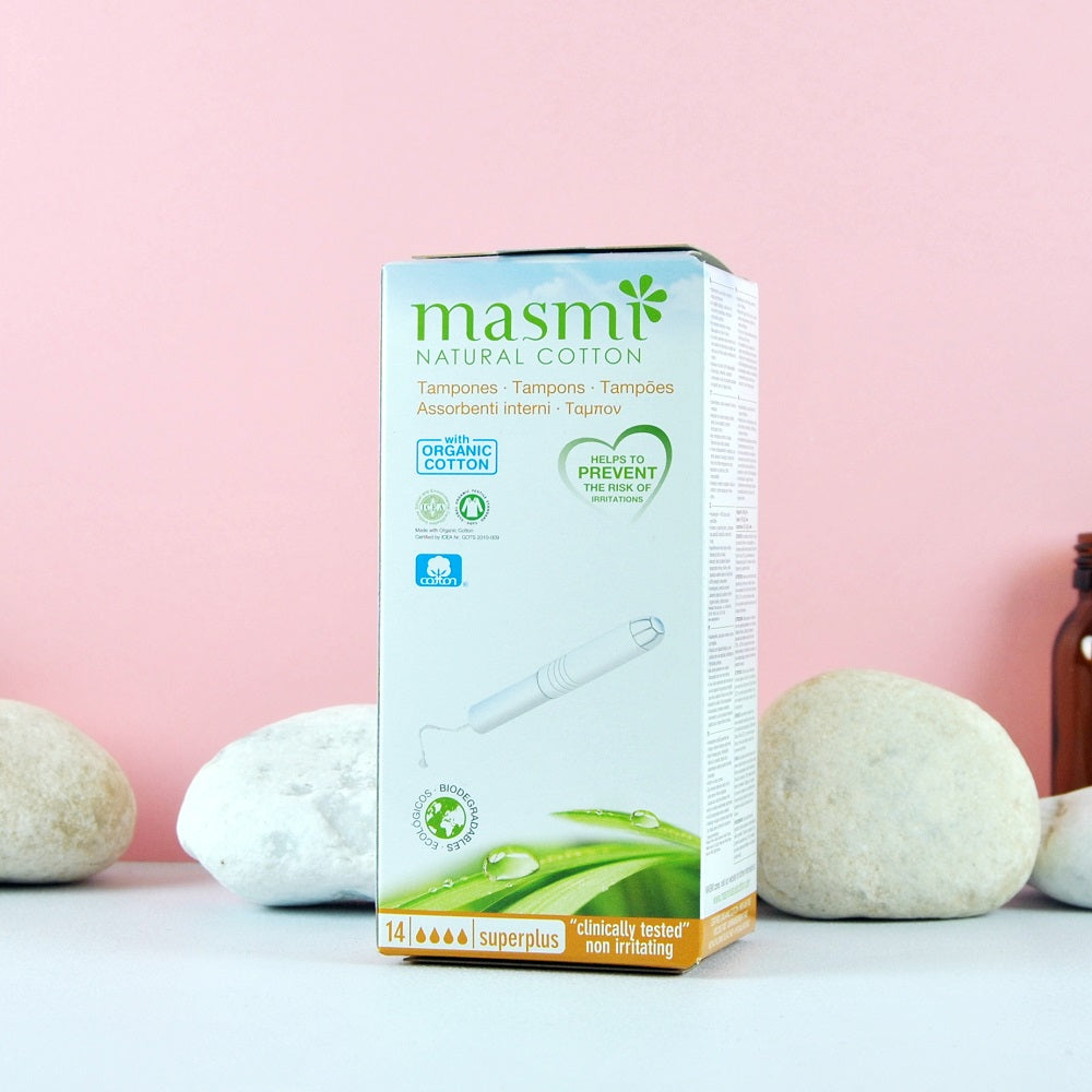 Tampones Algodón Ecológico Súper Plus con Aplicador Masmi