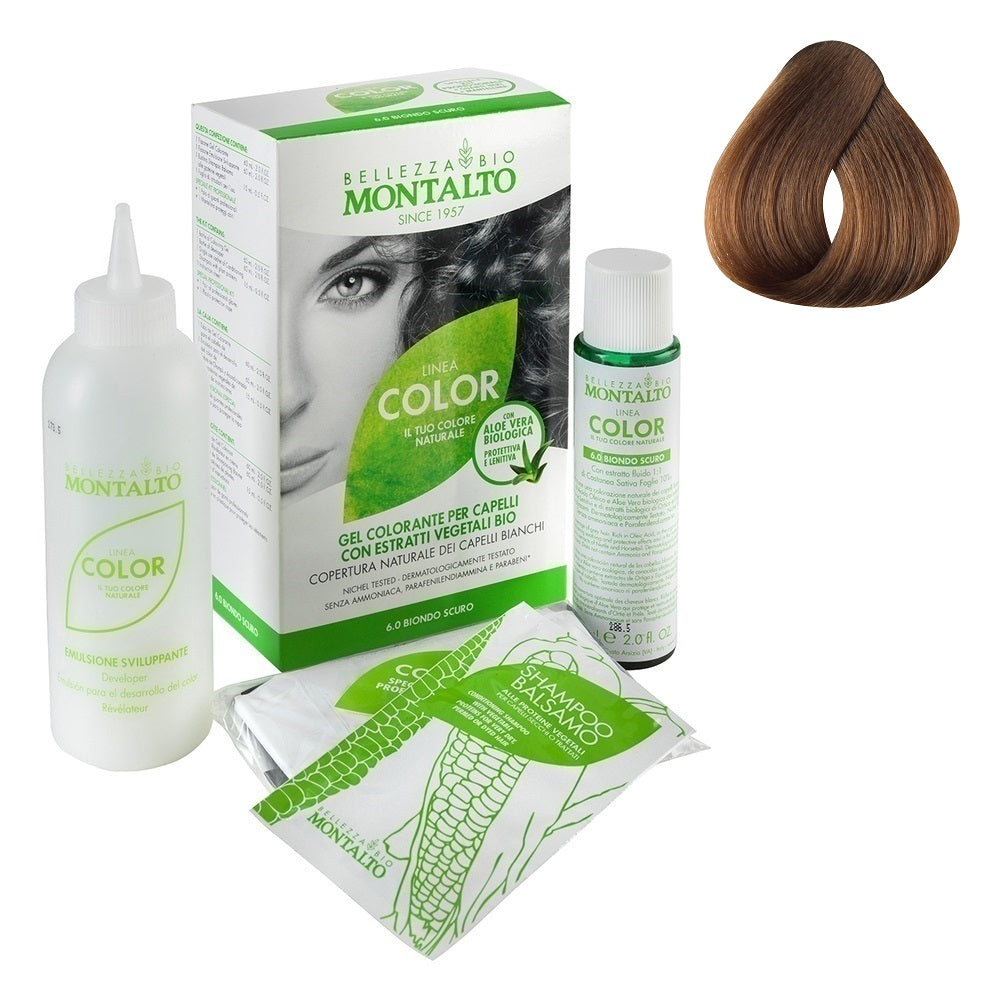 Tinte Vegetal Color 6.4 Rubio Oscuro Topacio Montalto Belleza Bio 135 ml