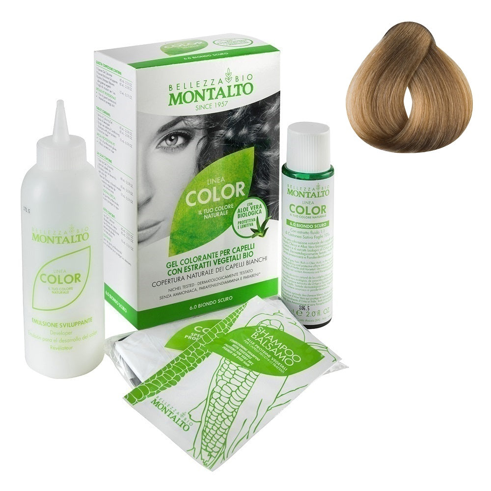 Tinte Vegetal Color 8.0 Rubio Claro Montalto Belleza Bio 135 ml