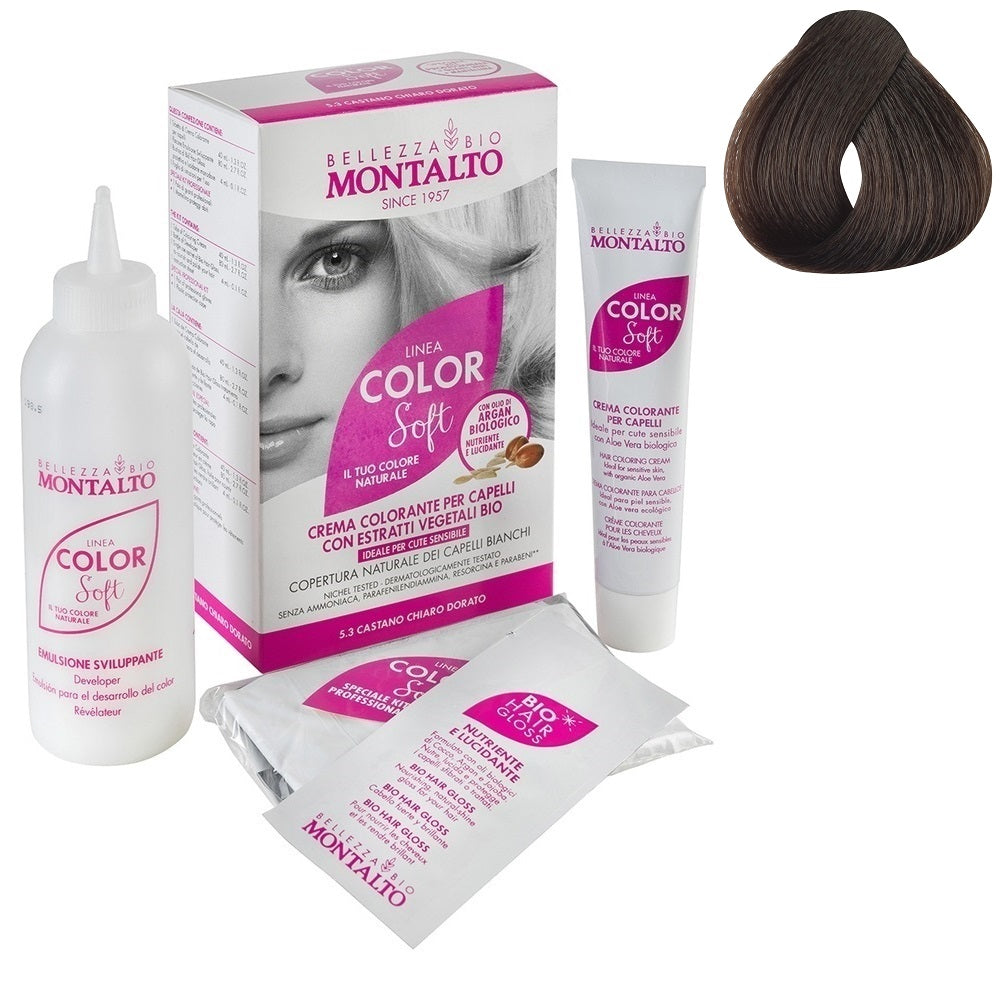 Tinte Vegetal Color Soft 5.0 Castaño Claro Montalto Belleza Bio 135 ml
